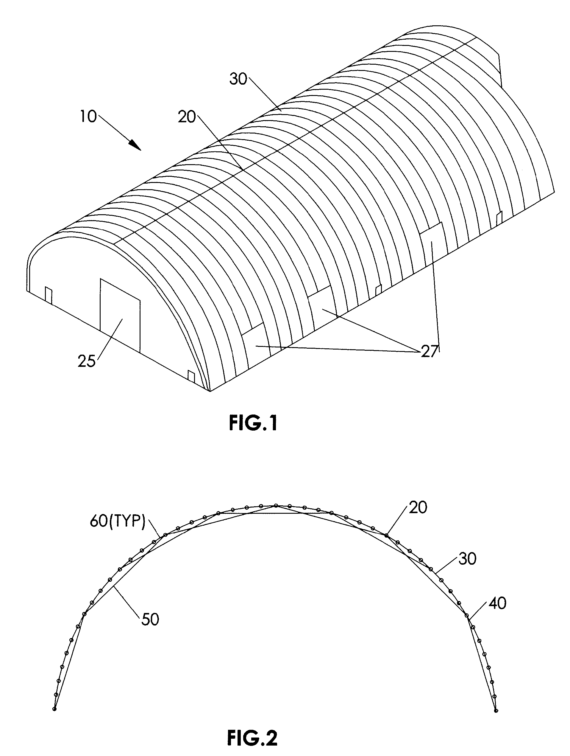 Air Beam with Stiffening Members and Air Beam Structure