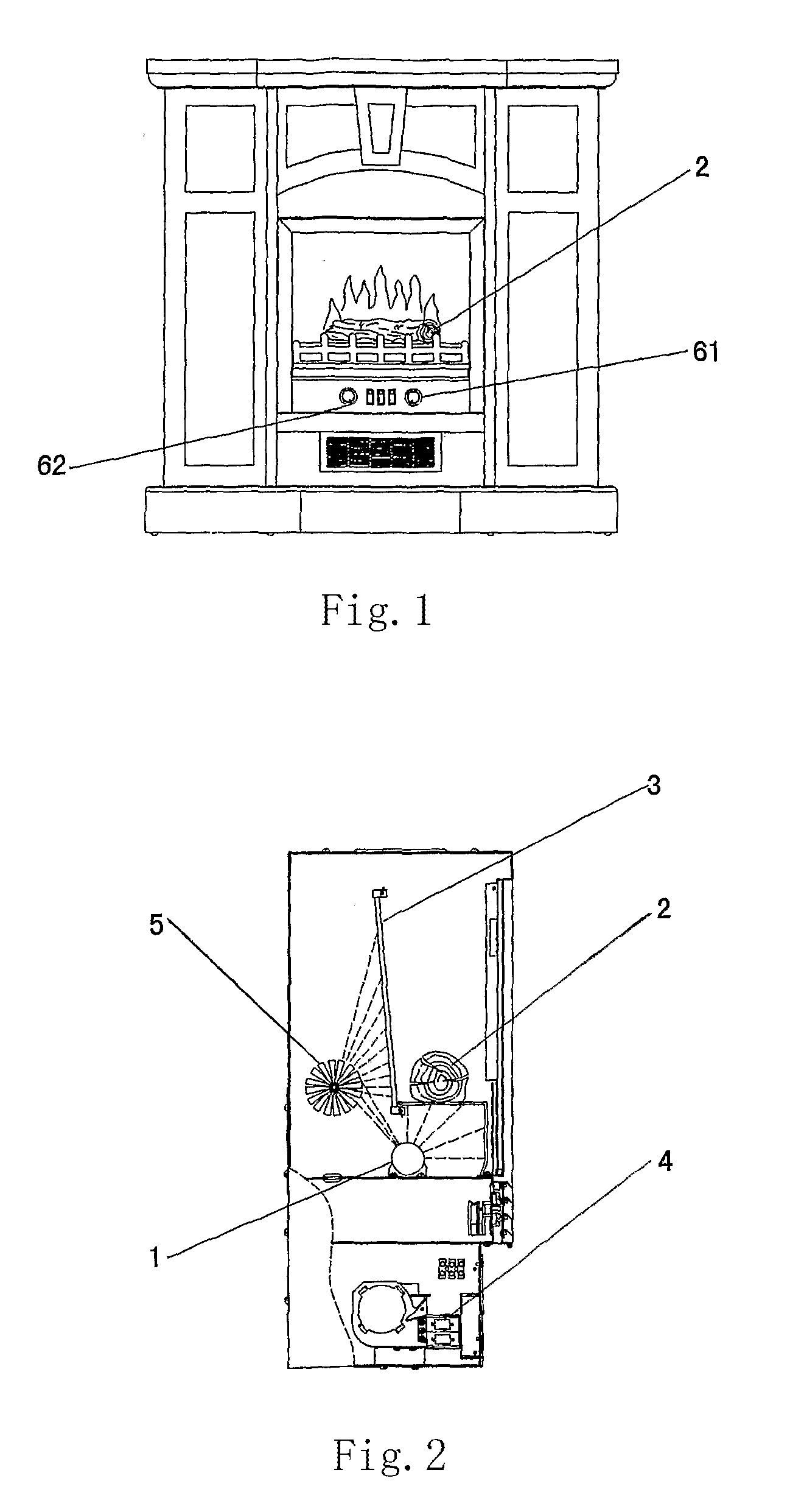 Flame simulator of electric fireplace