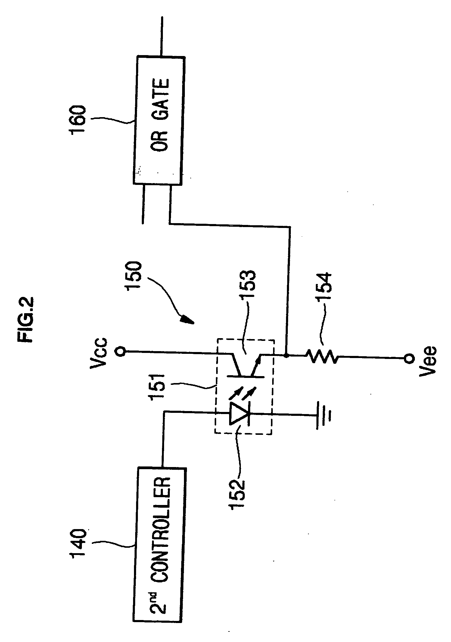 Protective circuit for a secondary battery pack and method of operating the same