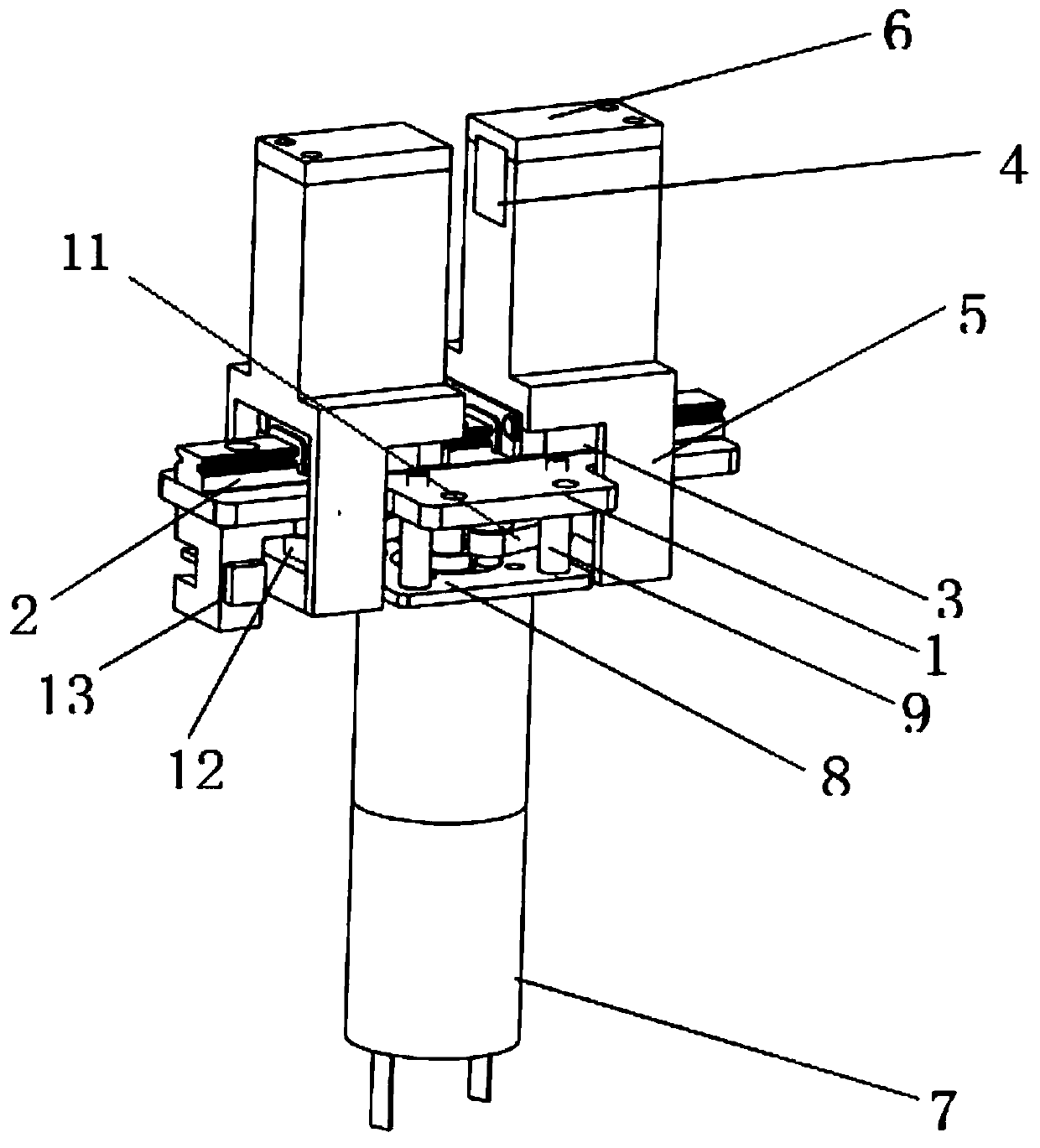 Magnetic particle adsorption device for cleaning reaction cup and cleaning equipment thereof
