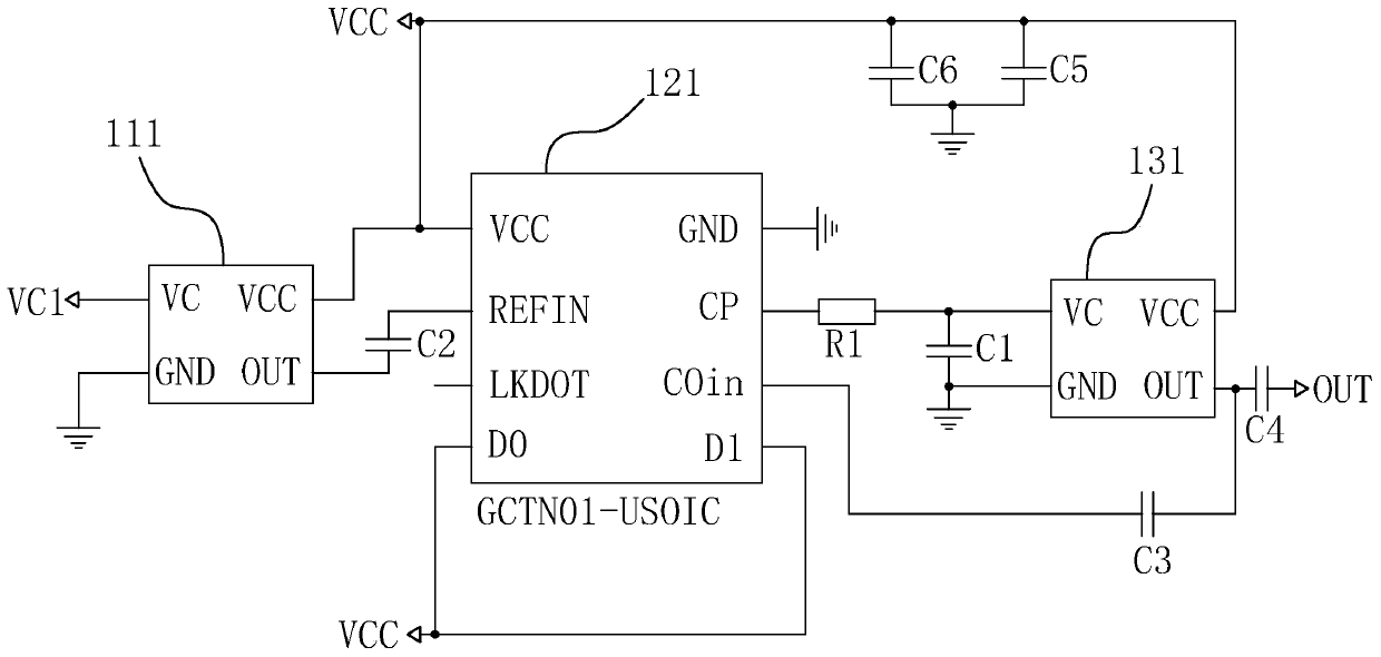 5G standard source high-frequency crystal oscillator circuit