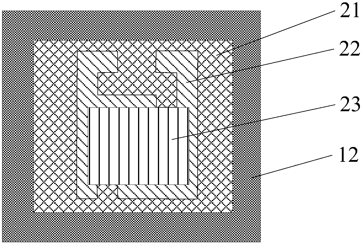Surface-mounted gas sensor device for detecting formaldehyde in food packaging container as well as preparation method and application of surface-mounted gas sensor device