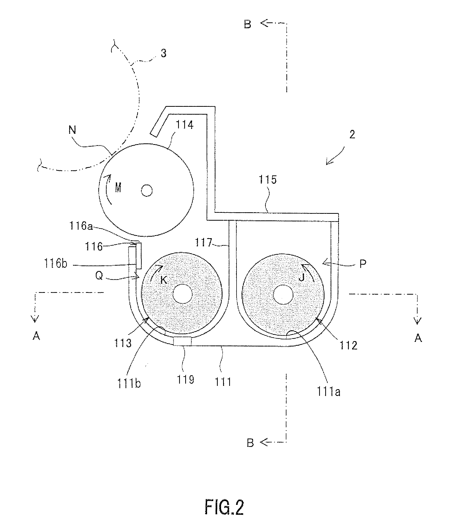 Development device and image forming apparatus provided therewith