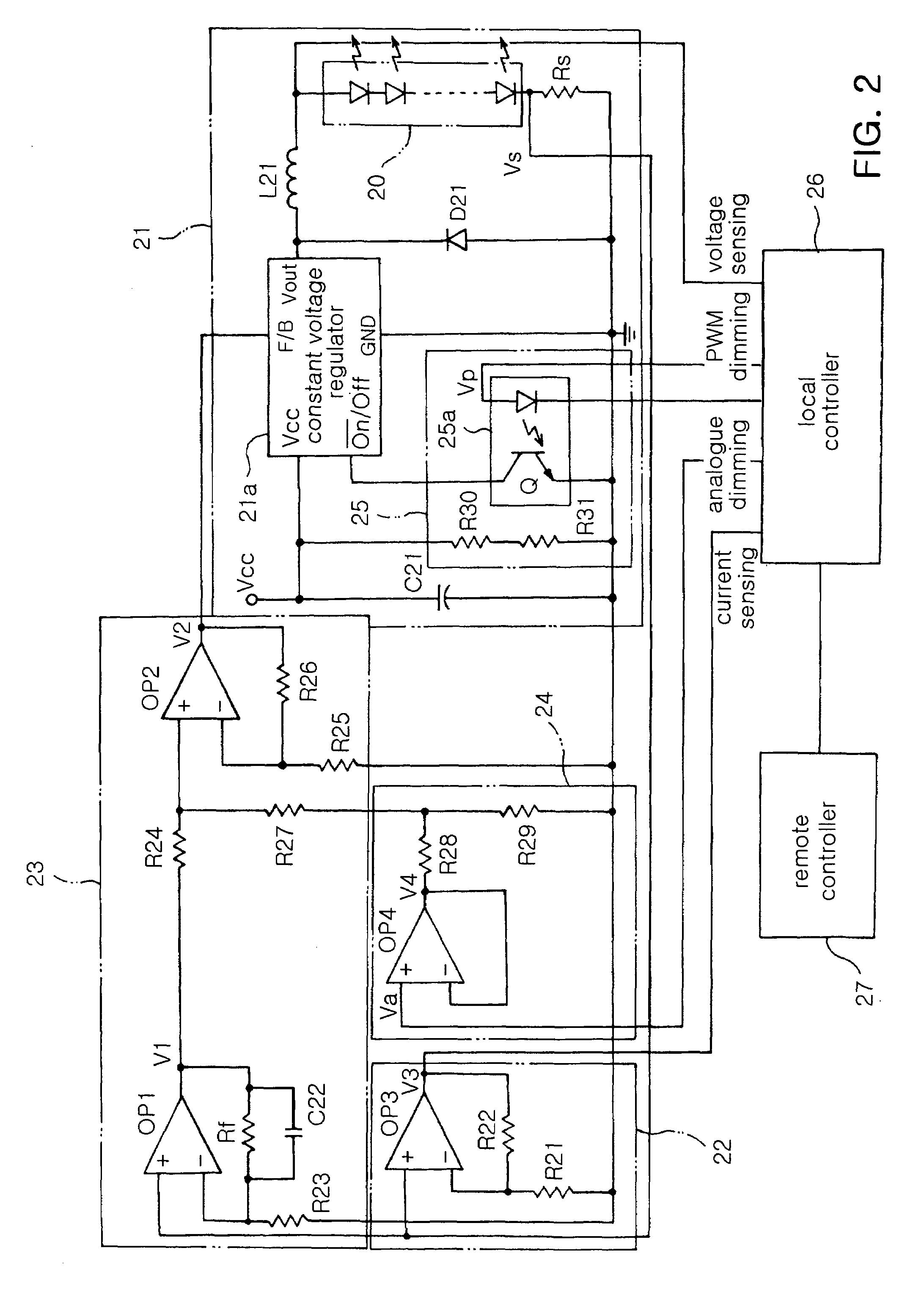 LED array driving apparatus and backlight driving apparatus using the same