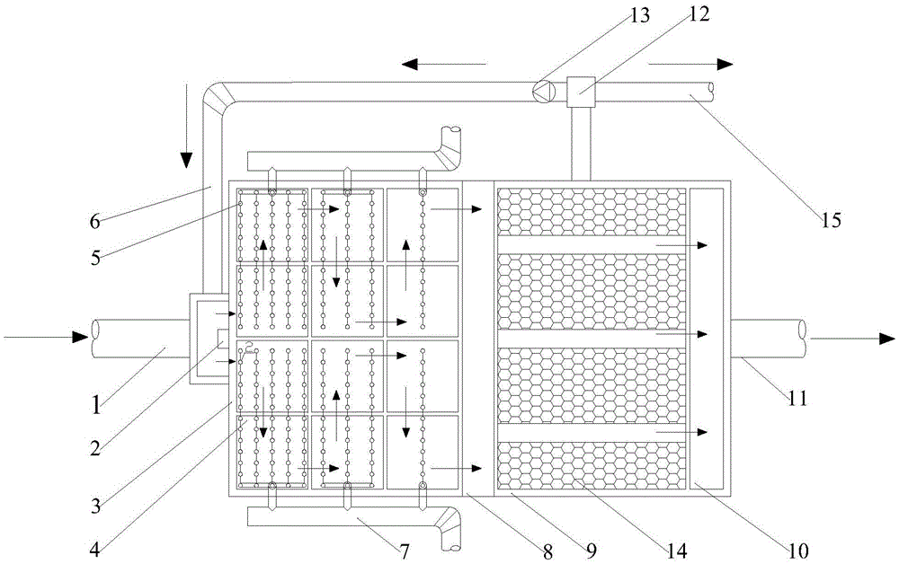 An enhanced flocculation-aerobic nitrification treatment system for low ammonia nitrogen water sources