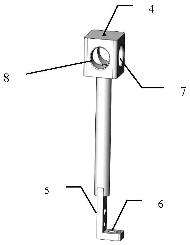 Universal adjustable tool clamp for testing underwater acoustic transducer