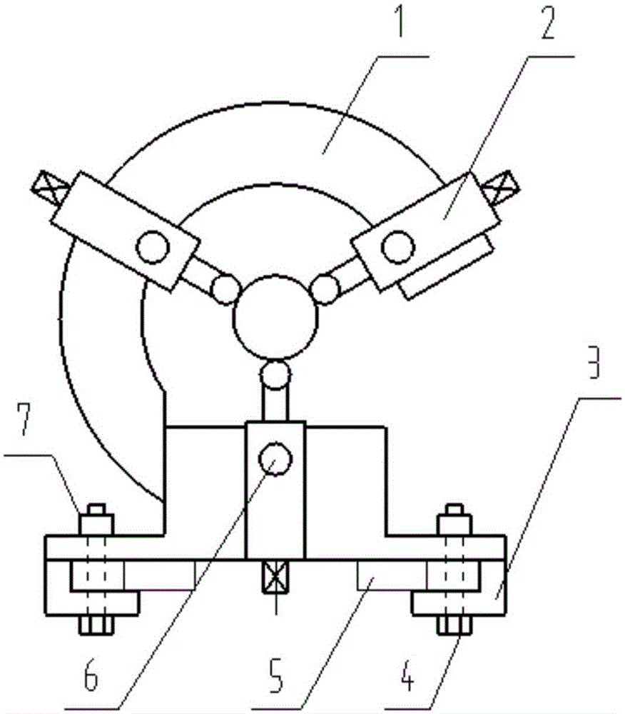 Unblocked long roller claw lathe center rest