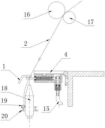 Broken yarn processing device of ring spinner