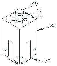 Forming jig for chip frame pin