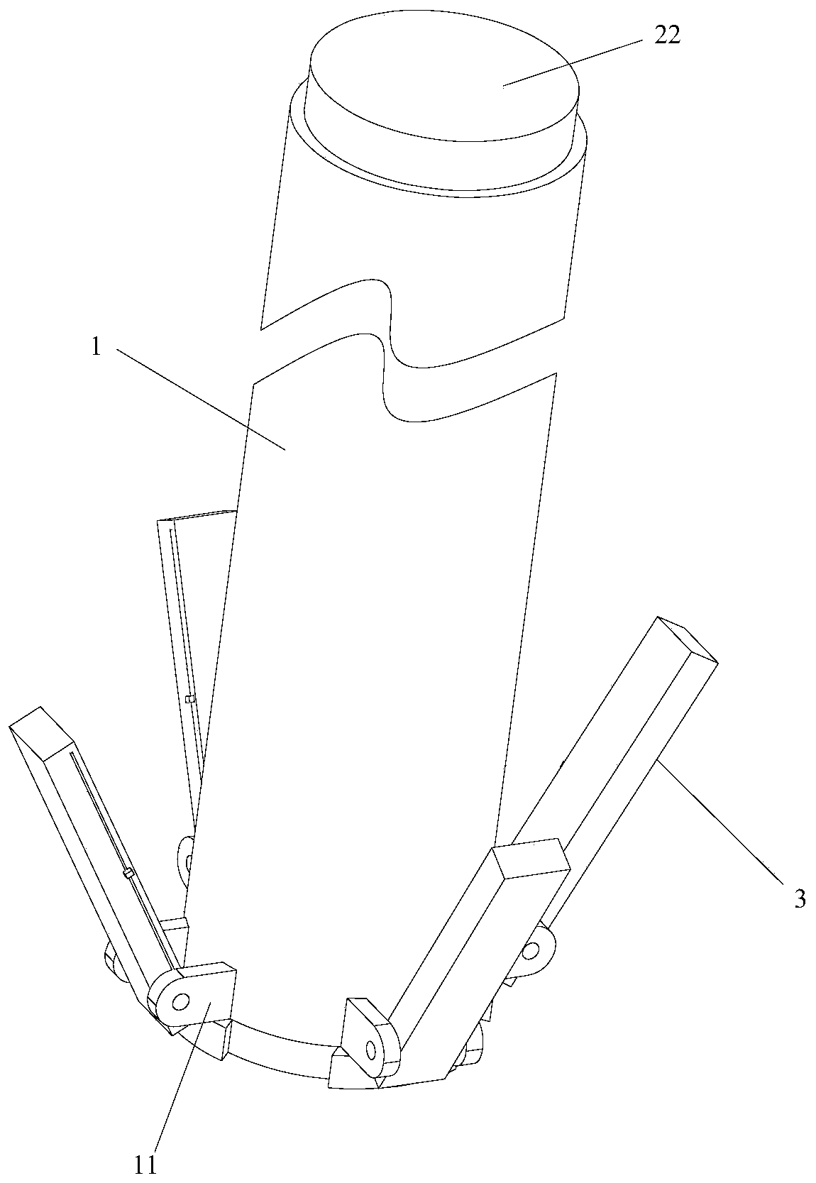 Hub hoisting device of electric vehicle