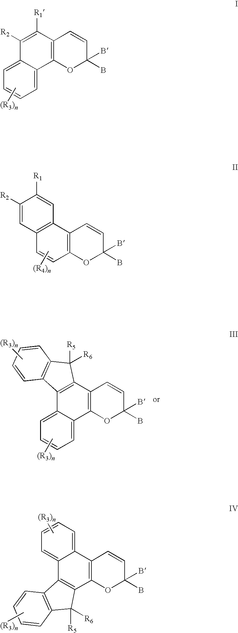 Photochromic materials with reactive substituents