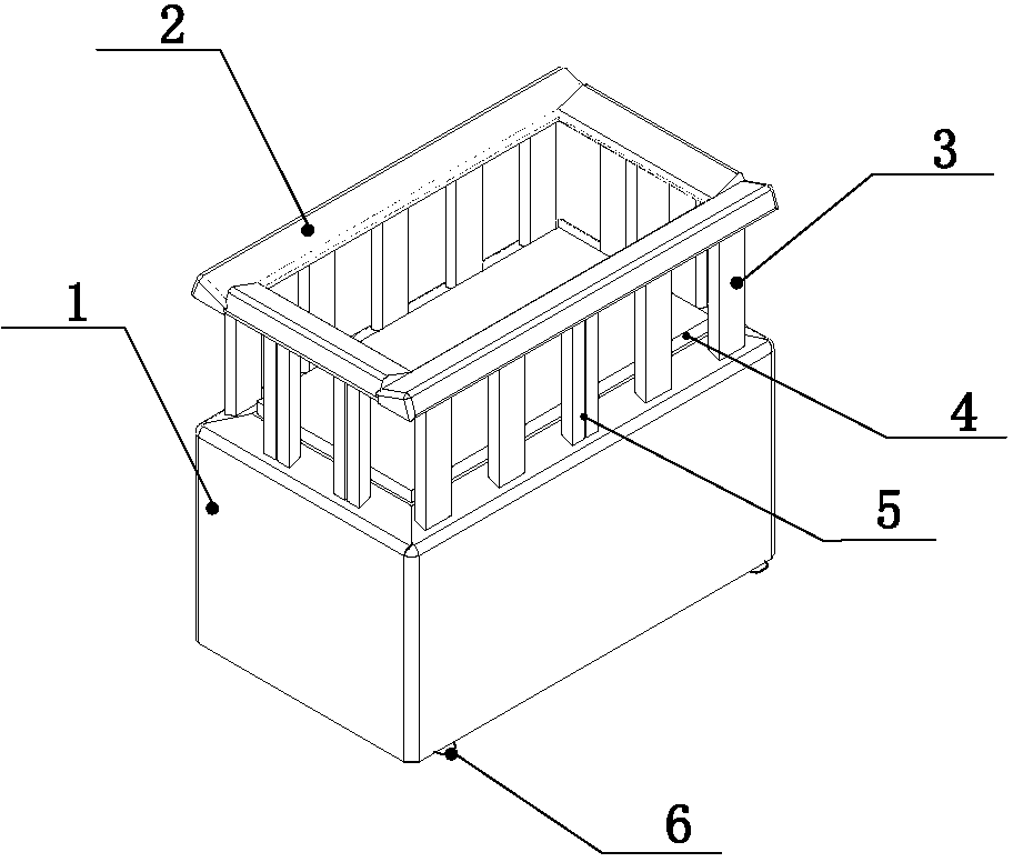 Crib capable of containing fences