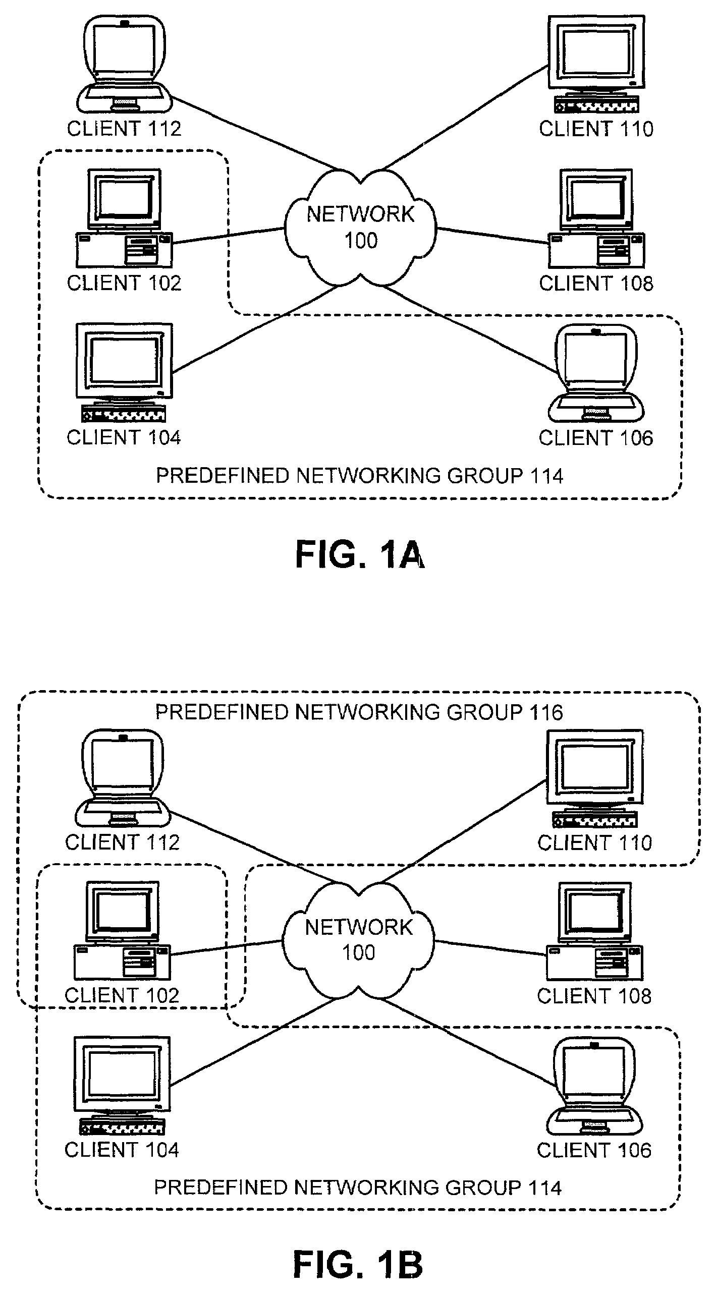 Method and apparatus for automatically using a predefined peer-to-peer group as a context for an application