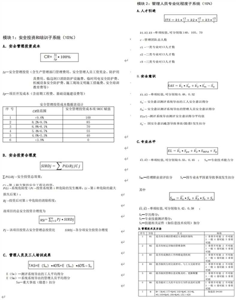 Construction site safety comprehensive evaluation system