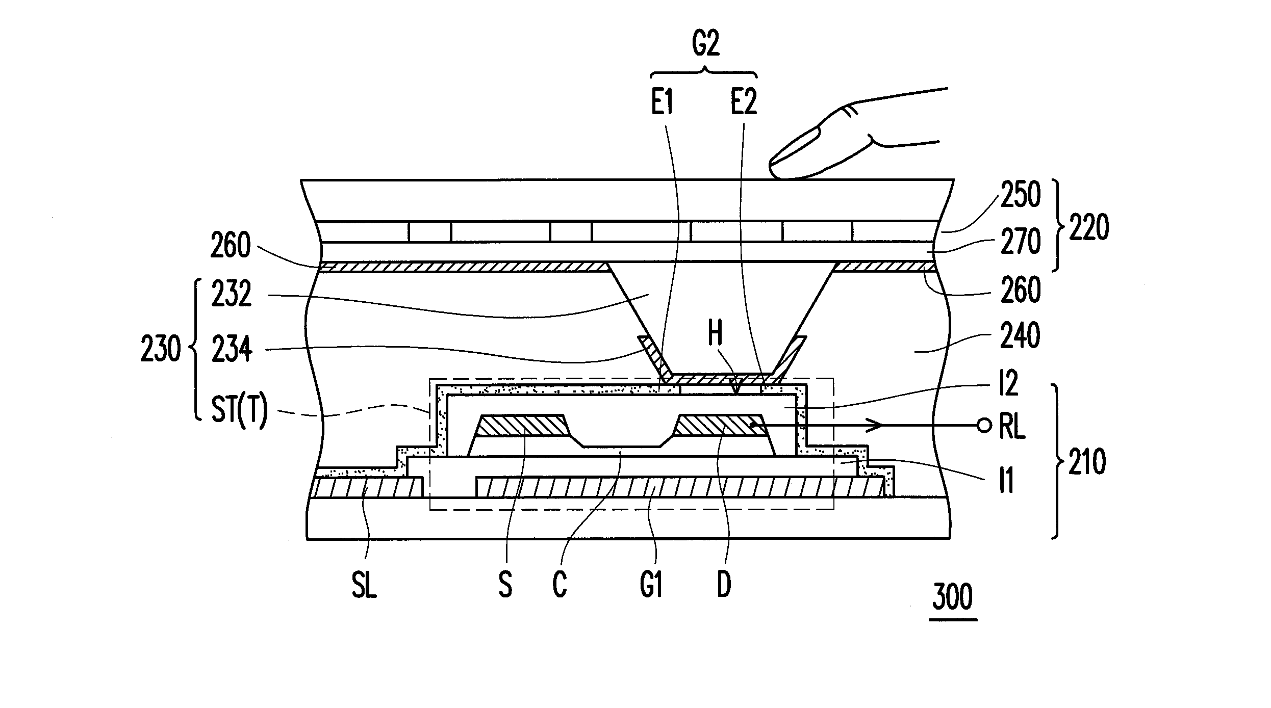 Touch-sensing display apparatus