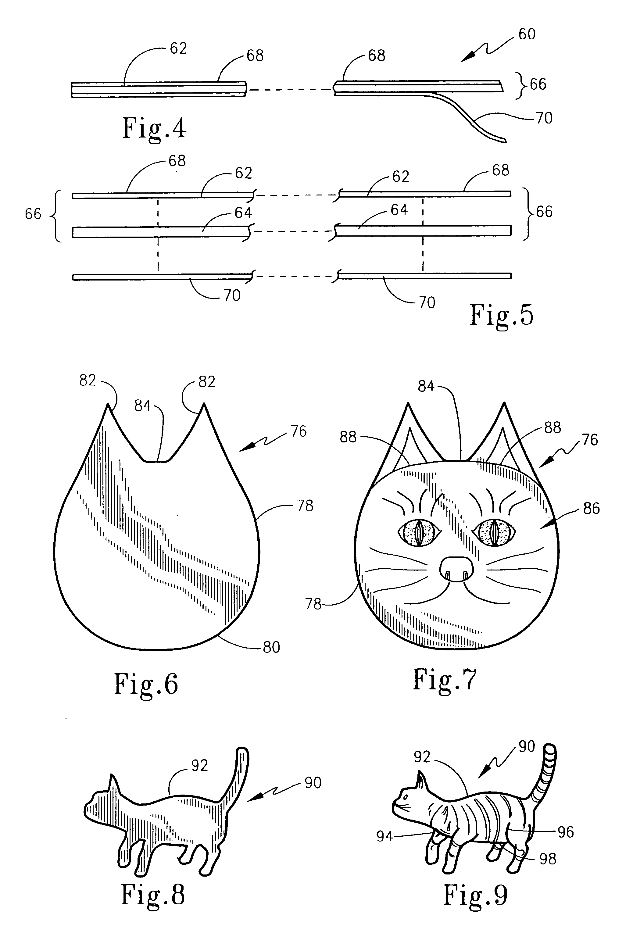 Decorative article, kit and method employing the same