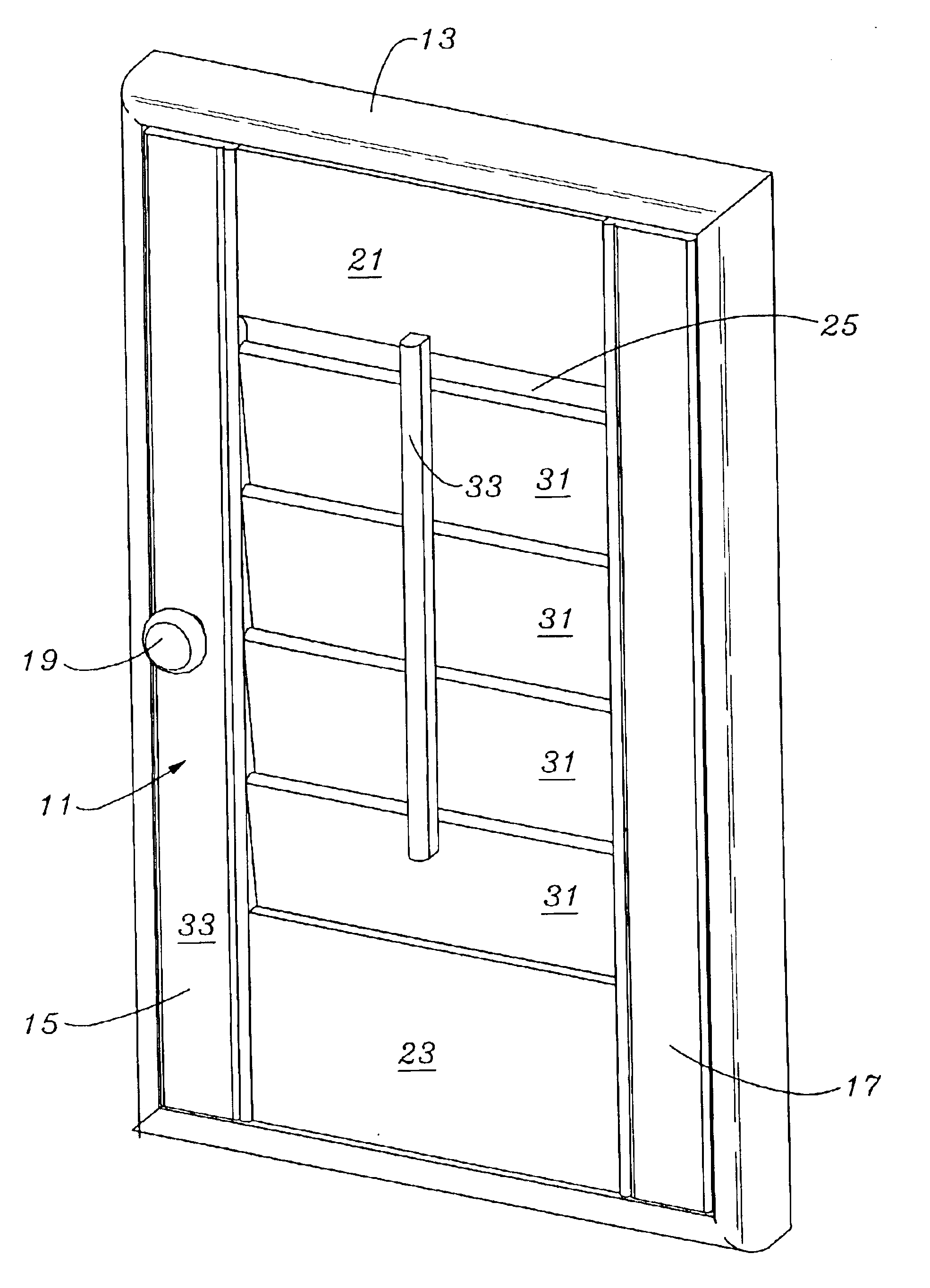 Modular assembled shutter set