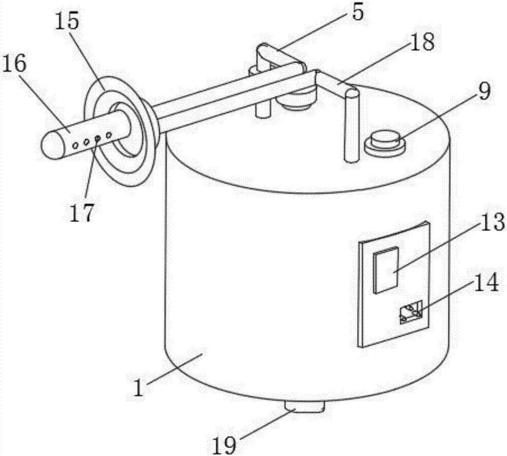 Gynecological clinical vagina washing device