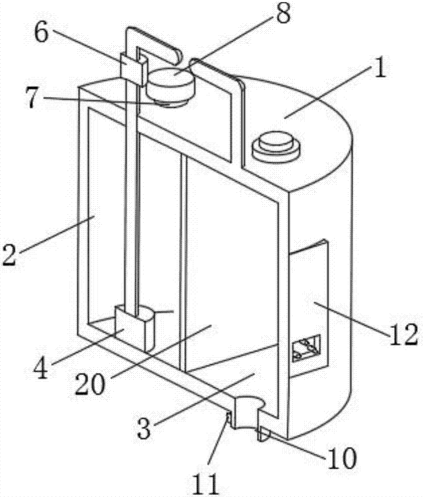 Gynecological clinical vagina washing device