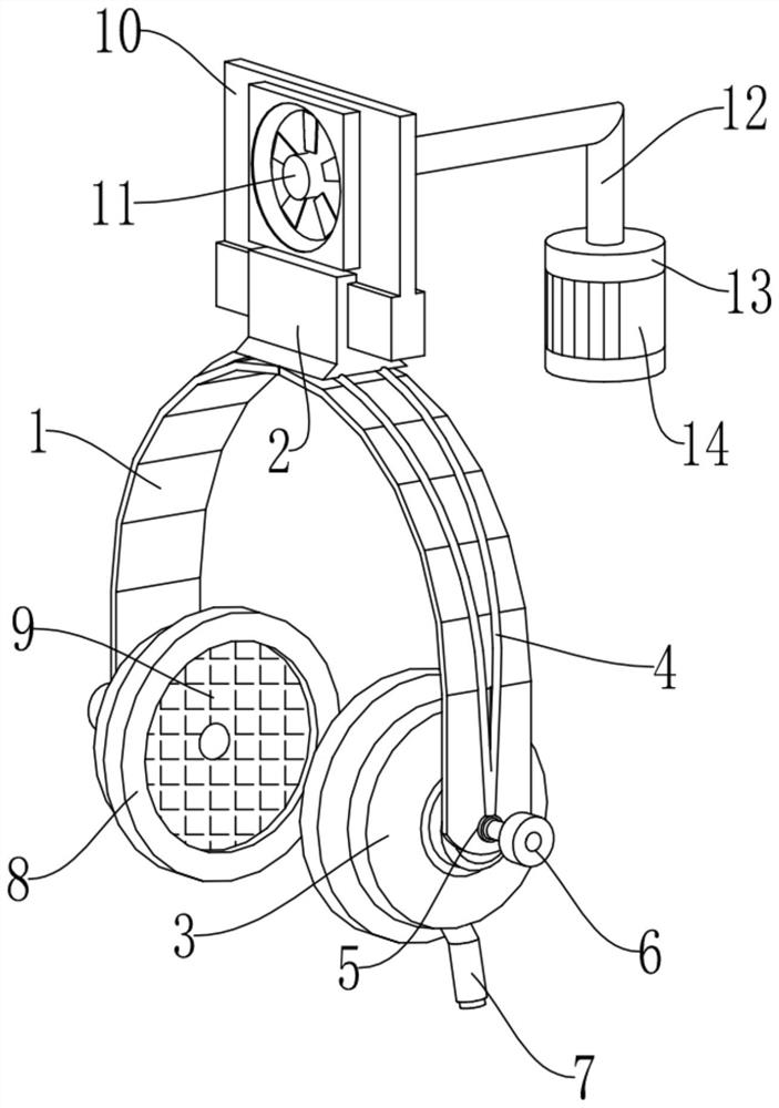 Anti-fracture earphone for English listening test