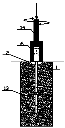 Grouting type steel tube screw pile and construction method thereof