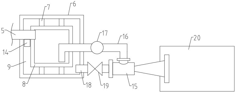 A device for recycling condensed water of a textile printing and dyeing dryer and its application method