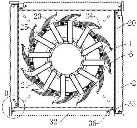 Dust removal and adsorption block wall grinding device based on Bernoulli's law