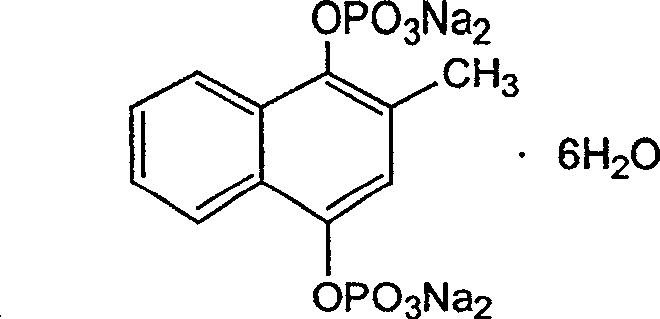 Sodium menadiol diphosphate ester and its pharmaceutical formulation