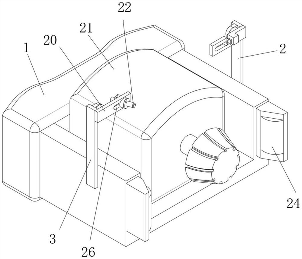 Engine shell inner curve grinding device