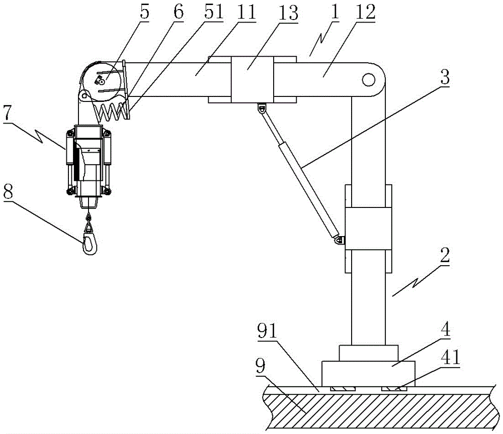 Petroleum pipe lifting device for ship