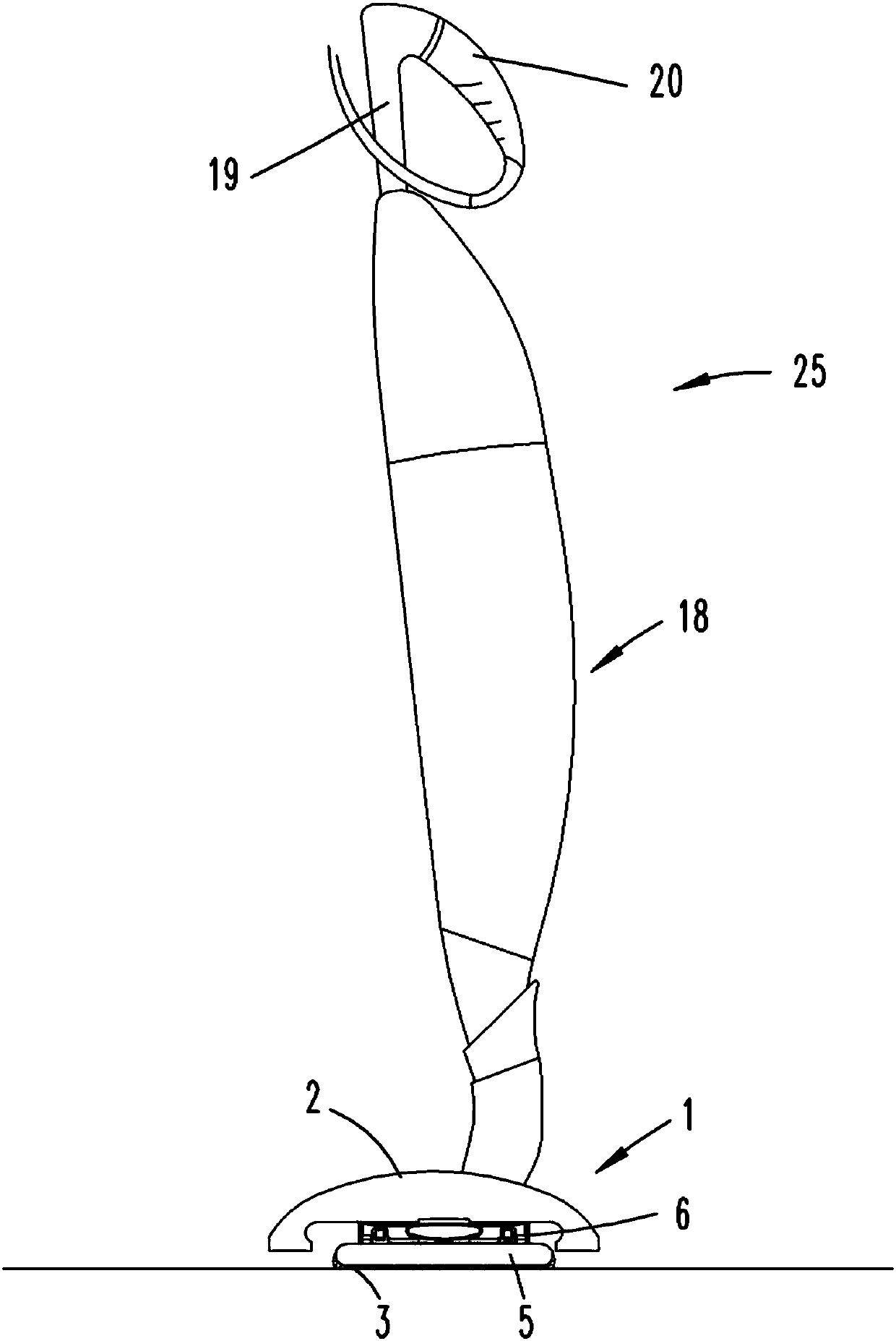 Cleaning device with detection device