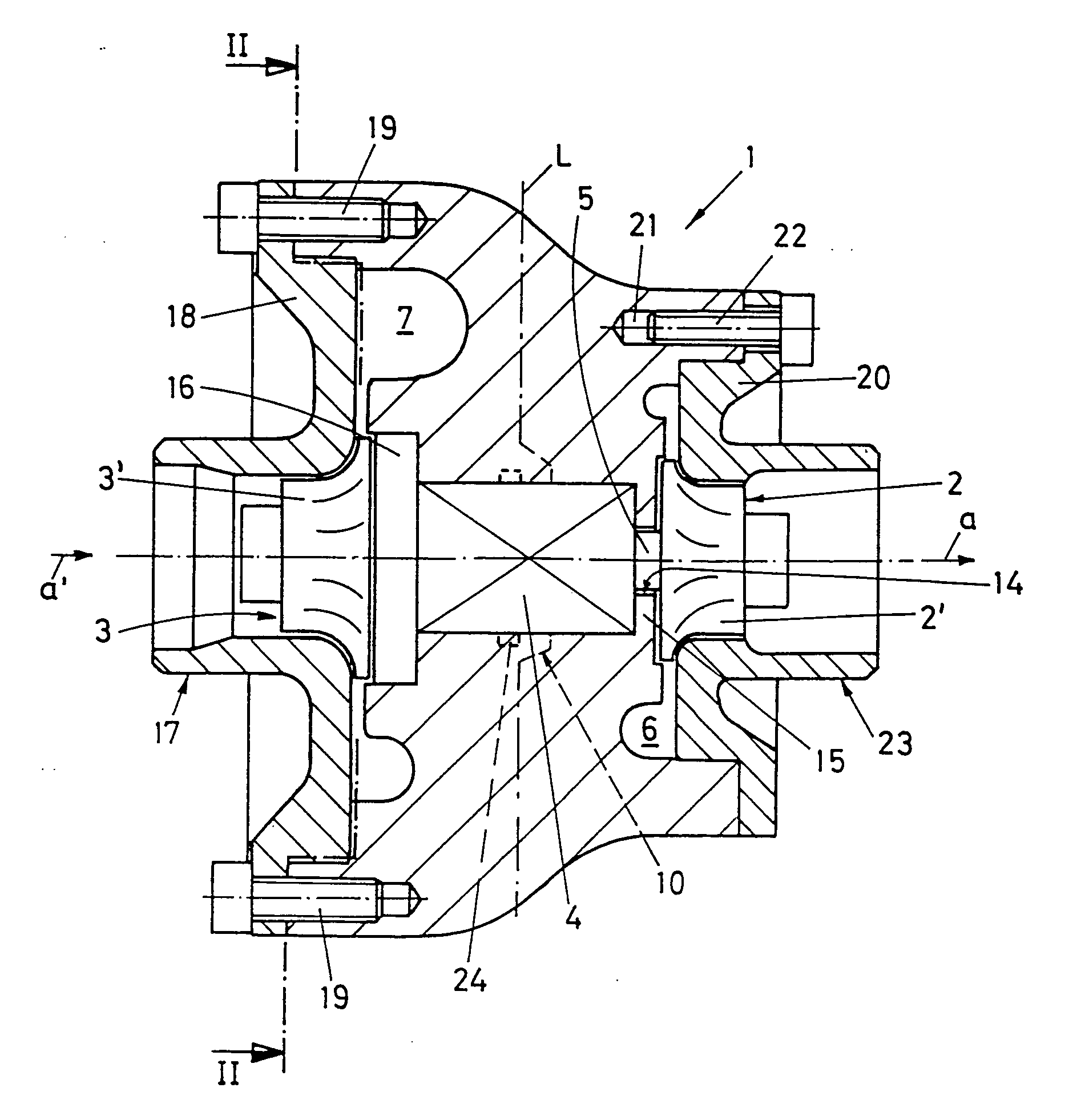 Housing for a fluid flow engine