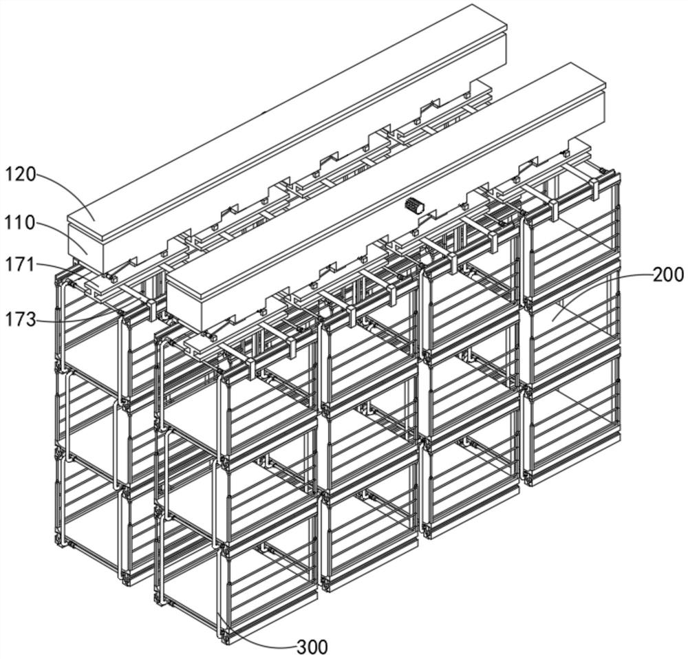 Container bag transfer equipment for grain and oil grain storage