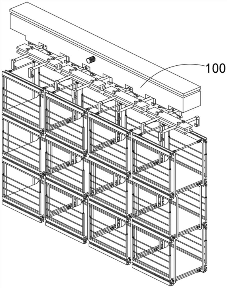 Container bag transfer equipment for grain and oil grain storage