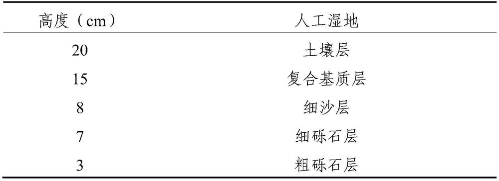 Efficient molybdenum removal vertical subsurface flow constructed wetland purification device