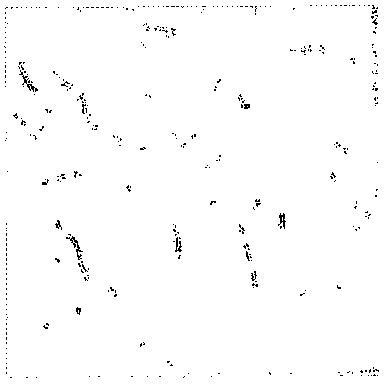 Method for detecting multiple scratches on metal surface containing screws