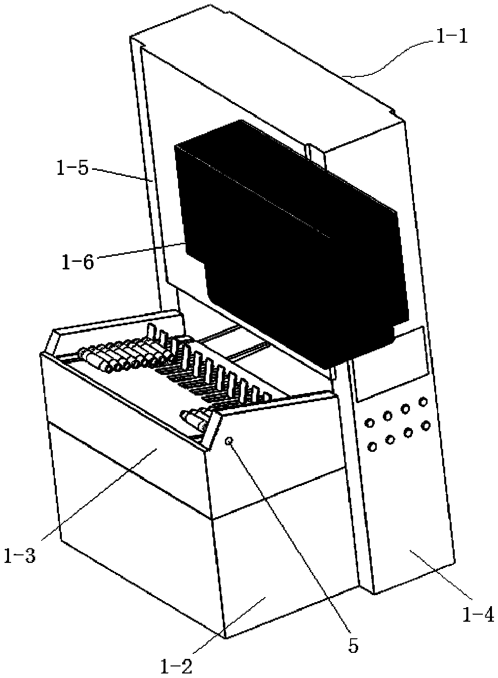 Capacity-limited cartridge stamping destruction machine