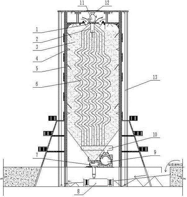 Incineration tower capable of gasifying and melting domestic waste directly
