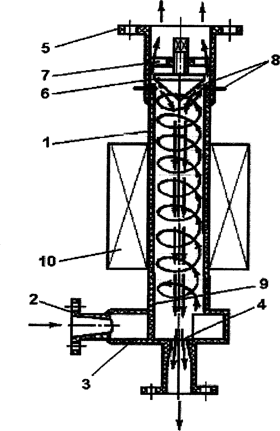 Method for transforming energy and vortex tube for carrying out said method