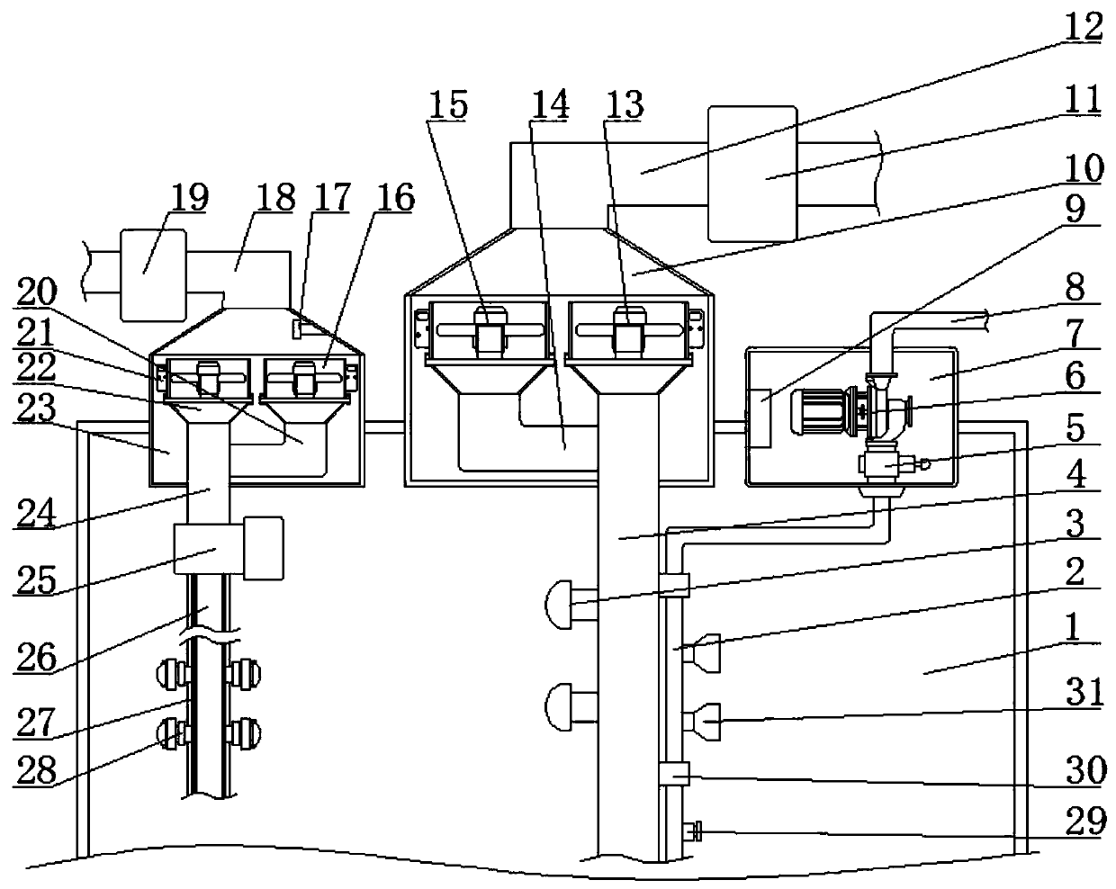 Coal mine operation ventilation device