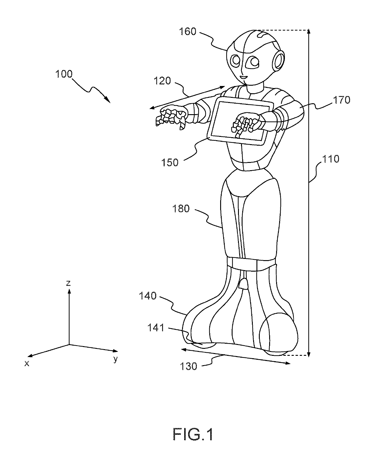 Omnidirectional wheeled humanoid robot based on a linear predictive position and velocity controller