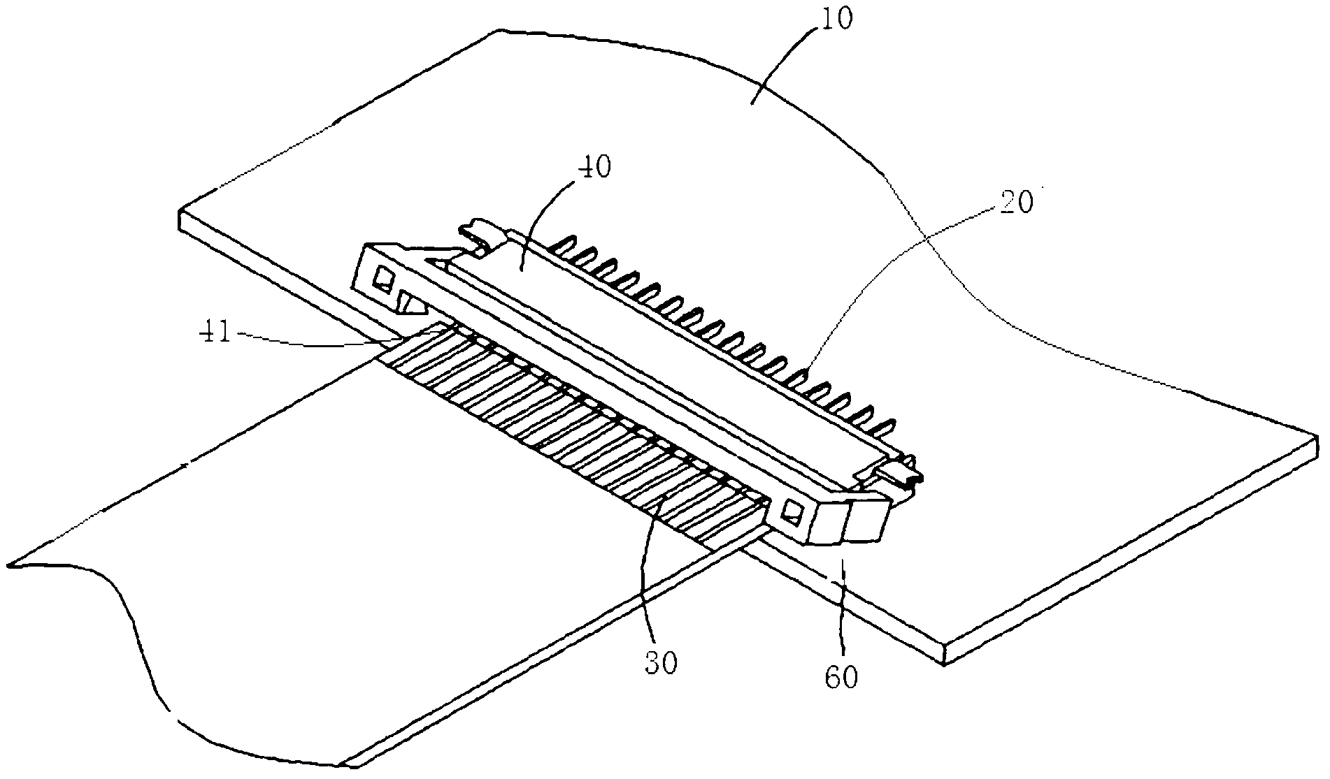 Flexible printed circuit board connection terminal and flexible printed circuit board