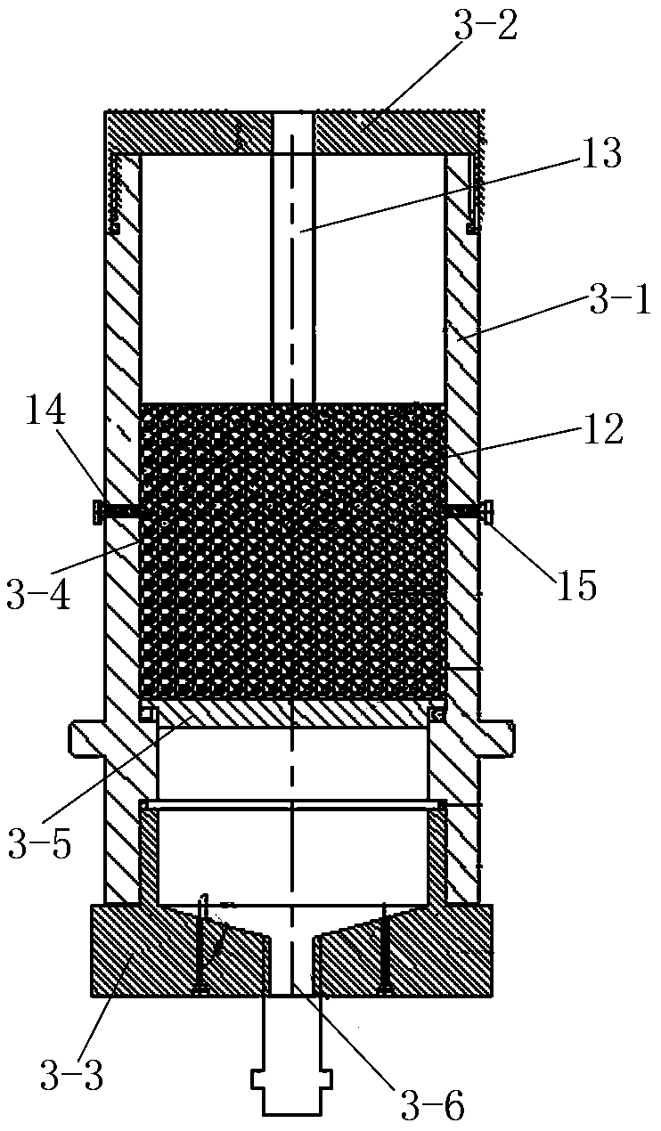 Loose rock-soil layer grouting test device and method