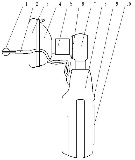 Portable nasal respiratory function detection device