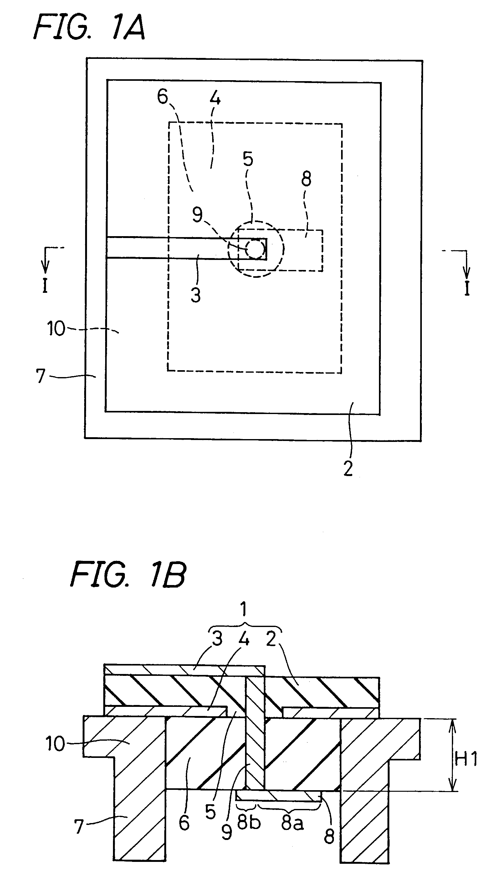 High-frequency line-waveguide converter having the HF line terminated within an opening portion