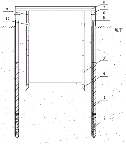 Construction device of active assembling type open caisson and construction method using same