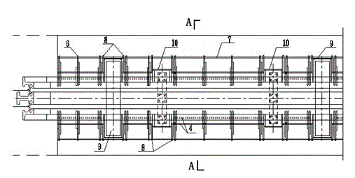 Bridge modular pattern telescopic device anchoring method and structure