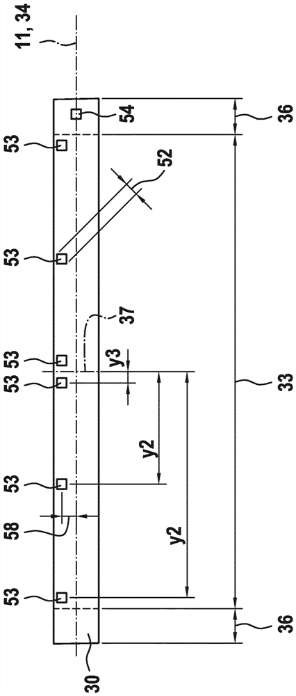 Guide carriage with piezoresistive layer for load measurement