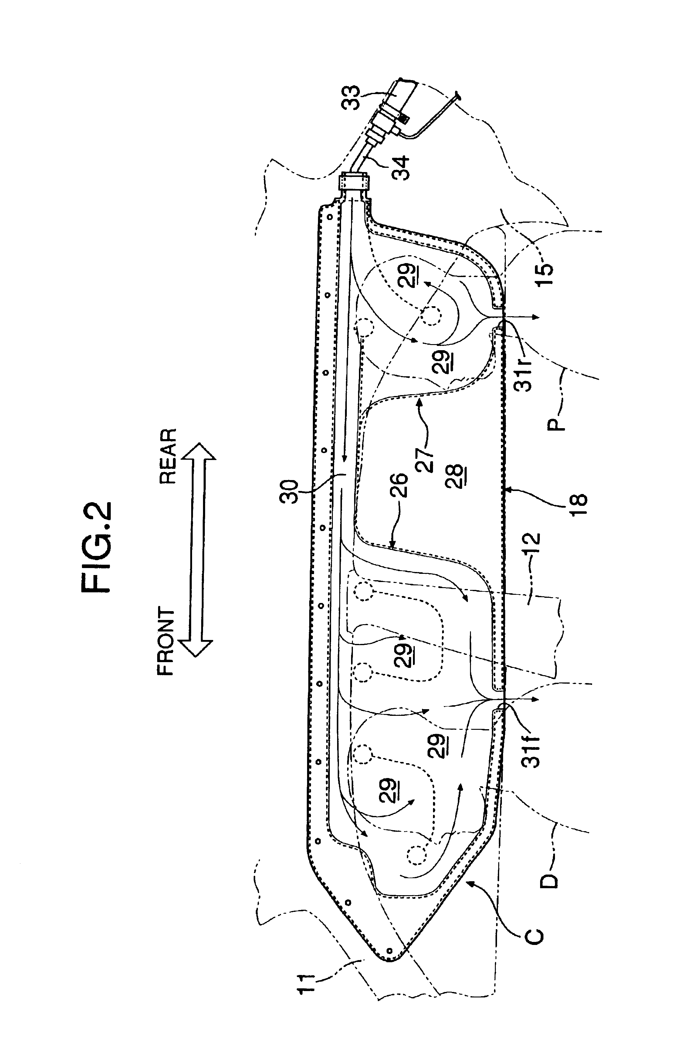 Occupant restraint system including side airbag with vent hole