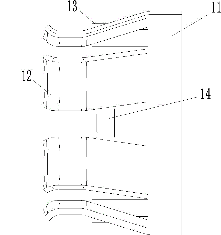 Spring claw, array spring claw combination plughole contact piece and electric connector